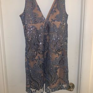 Free People Night Shimmers Mini Dress